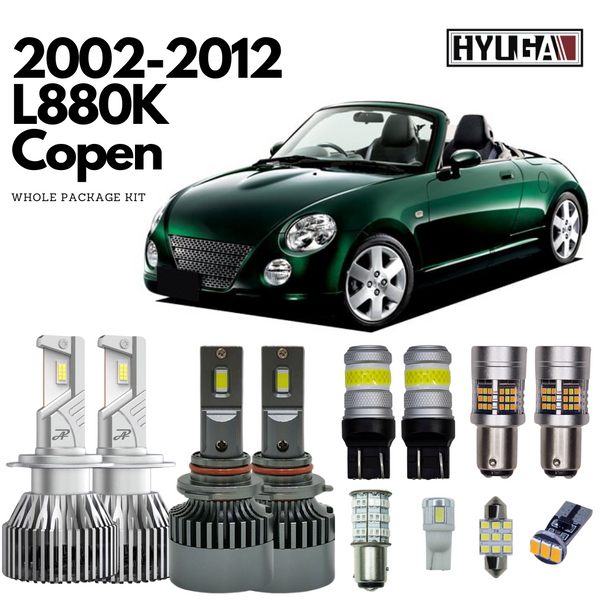 For 2002-2012 DAIHATSU COPEN L880K LED Light Bulbs Replacement Package HYUGA LED BULB