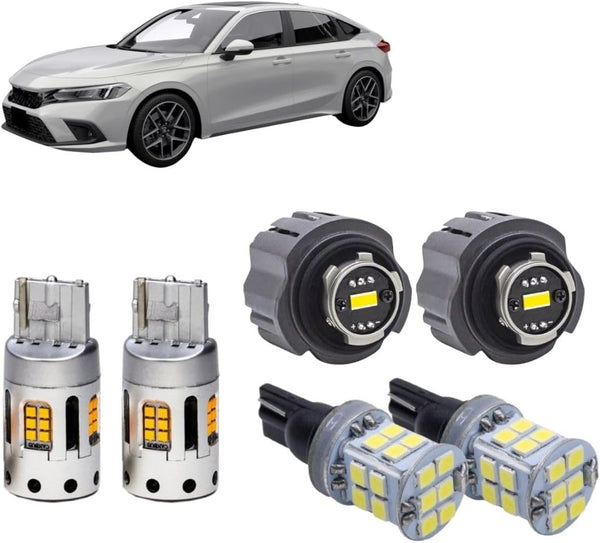 LED Bulb LED Backup Light+Turn Signal Light+Fog Light L1B 7545 T20 7440 T15 W16W Compatible with Honda CIVIC 2021 2022 2023 2024 HYUGA LED BULB