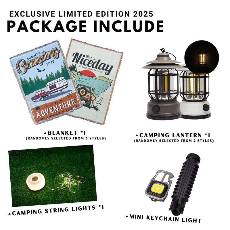 HYUGA New Year's Special Camping Gift Pack - 2025 Exclusive Limited Edition HYUGA LED BULB